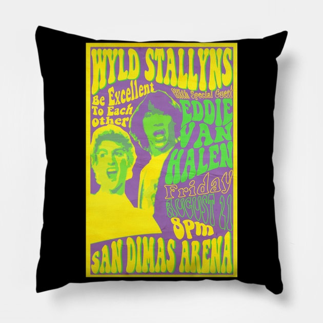 Wyld Stallyns in Concert Pillow by masciajames