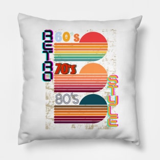 60's 70's 80's Retro style Pillow