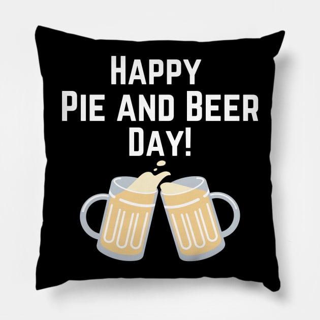 Happy Pie and Beer Pioneer Day Utah Pillow by MalibuSun