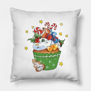 bunter Weihnachtsmuffin Pillow