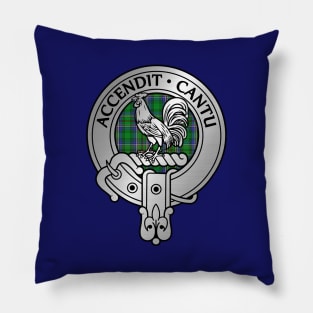 Clan Cockburn Crest & Tartan Pillow
