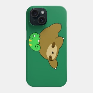 Sloth and Little Chameleon Phone Case