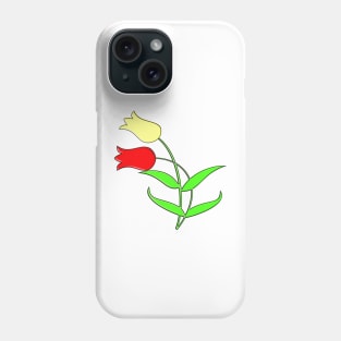 Red and yellow tulips Phone Case