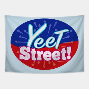 Yeet Street Round Tapestry