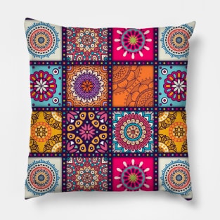 Magical Colorful Mandala Product & Design for (Phone Cases & Skins ,Pillows,Pin Buttons,etc.) .Profit goes to donation Sticker Pillow
