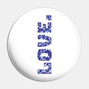 blue love design Pin