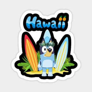 bluey hawaiian Magnet