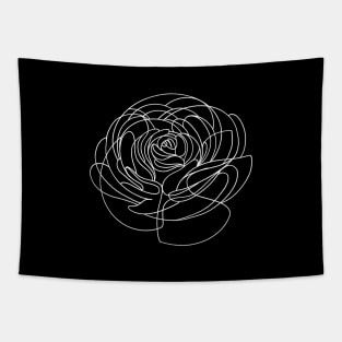 Persian Buttercup || Floral Minimal Linework Tapestry