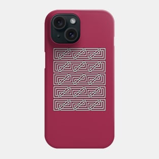 Celtic Interwoven Rectangular Knot Pattern 3 Phone Case