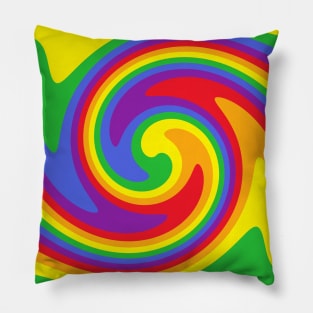 Rainbow Whirl Pillow