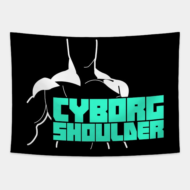 Cyborg Shoulder | Joint Replacement Shoulder Surgery Tapestry by Wizardmode