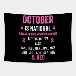 October is national breast cancer awareness month but for me - breast cancer support Tapestry