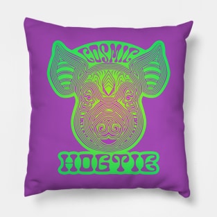 Cosmic Hogtie Green and Purple Variation Pillow