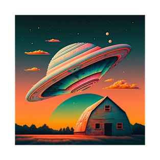 Retro alien invasion T-Shirt