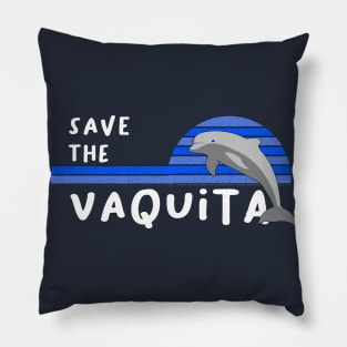 Save the Vaquita Porpoise Pillow