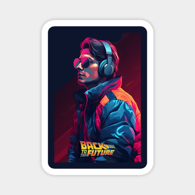 Marty Mcfly - Back to the Future Magnet by NeonOverdrive