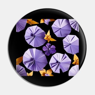 Origami Violas and Violets - PanfurWare LLC Pin