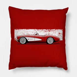 Classic american sports car Pillow