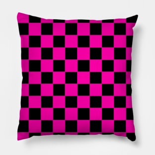 Hot Pink Checkerboard Pillow