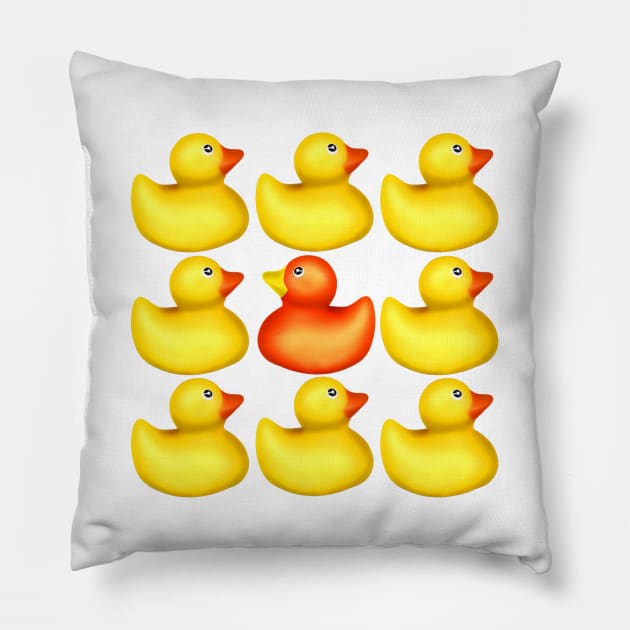 Hello Ducky! Pillow by blueshift