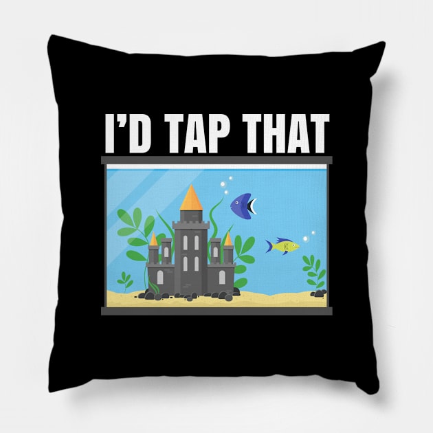 I'd tap that funny fishing design. Pillow by SzarlottaDesigns