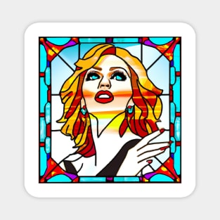 Stained Glass Kylie Minogue Magnet