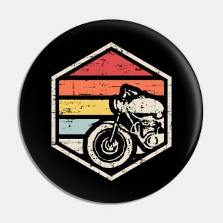 Retro Badge Biker Dark Pin