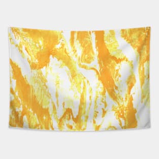 gold and white painting artwork abstract painting design Tapestry