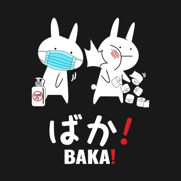 Baka Anime Shirt, Baka Gift, Funny Japanese Baka Rabbit Slap by SamiSam