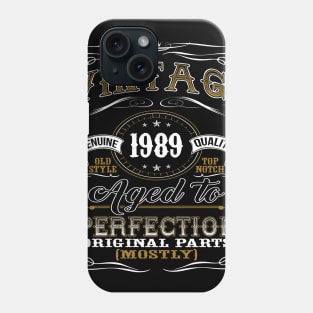 Vintage 1989 Shirt 30th Birthday Gift Thirtieth Bday T Shirt Phone Case