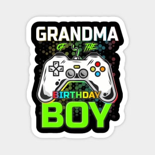 Gaming Video Gamer Grandma Of The Birthday Boy Magnet