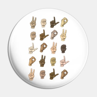 Sign Language - find the love Pin