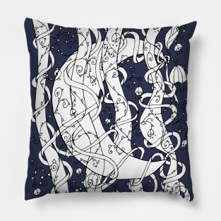 Abstract Moon Pillow