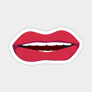 RED LIPS FACE MASK Magnet