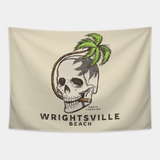 Wrightsville Beach, NC Summertime Vacationing Palm Tree Cigar Tapestry