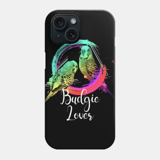 Colorful Rainbow Retro Budgies Budgerigar Budgie Lover Phone Case