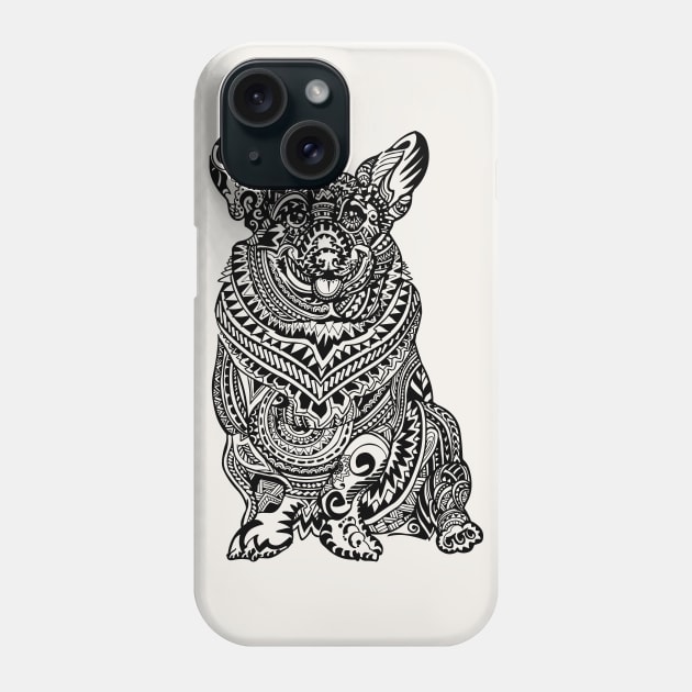 Polynesian Corgi Phone Case by huebucket