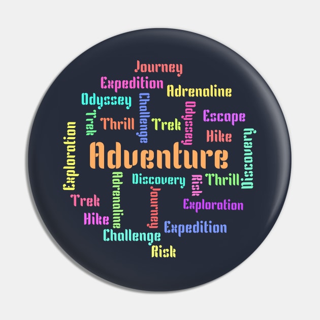 Adventure word art Pin by Avinya