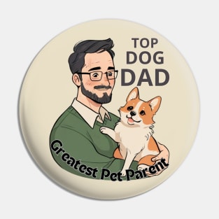 Father's day, World's Greatest Pet Parent - Top Dog Dad! Father's gifts, Dad's Day gifts, father's day gifts. Pin