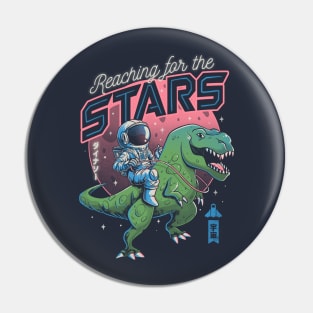 Reaching for the Stars - Cute T-Rex Astrounaut Gift Pin