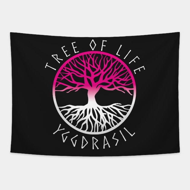 Yggdrasil Tree of Life Pagan Witch As Above So Below Tapestry by vikki182@hotmail.co.uk