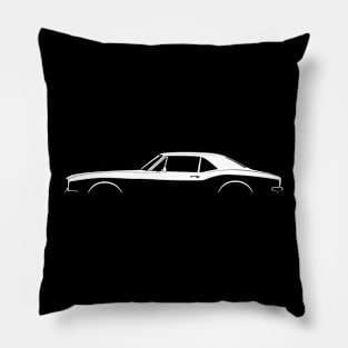 Camaro Sport Coupe (1967) Silhouette Pillow