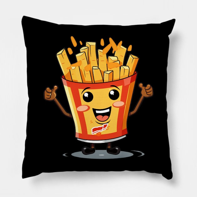 kawaii french fries T-Shirt cute  gilrl Pillow by nonagobich