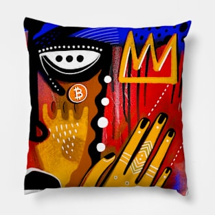 King of Bitcoin Pillow