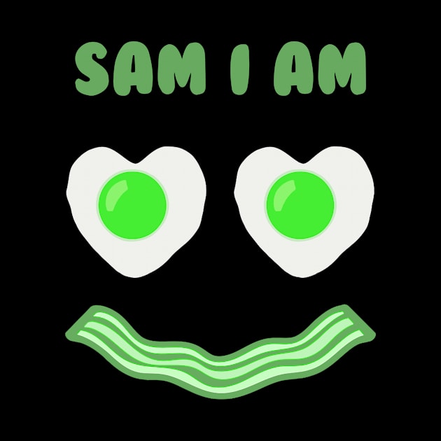 Sam I Am Green Eggs Ham Smile Face Brunch Breakfast Costume by SPERTPATS WARRIOR ONDERDIEL ART