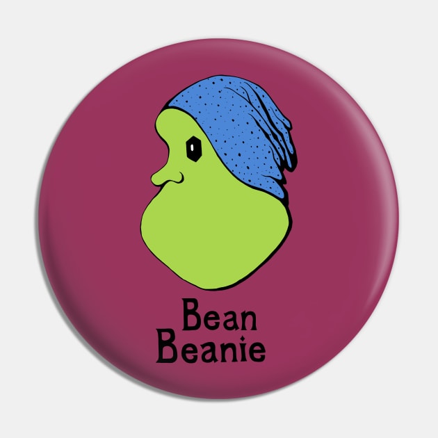 Bean Beanie Hipster Lima - Lettering Pin by studiogooz