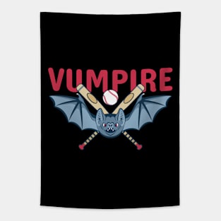 vumpire! Funny Baseball referee! bat Tapestry