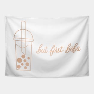 But First, Boba in Rose Gold Tapestry