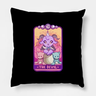 The Devil - Cute Kawaii Anime Tarot Card T-Shirt Pillow