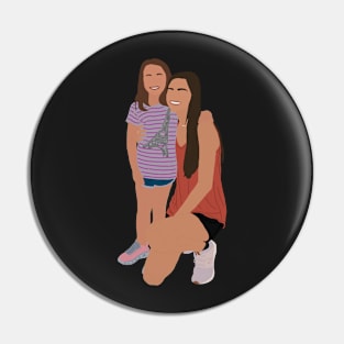 Haley & Brooklyn! Sticker Pin